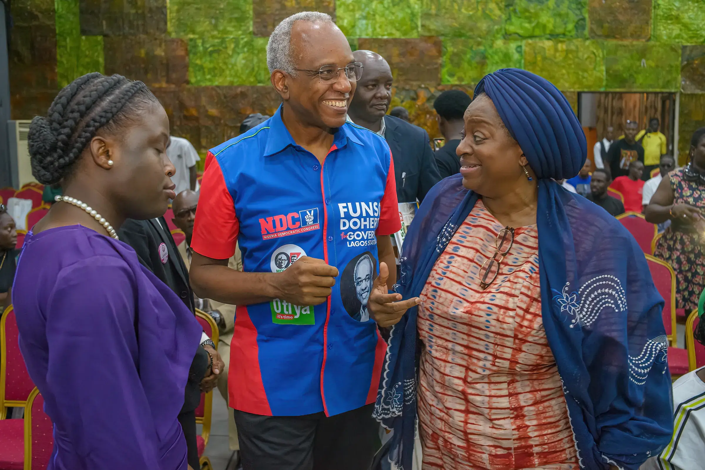 Funso Doherty with people at Felabration 2026.