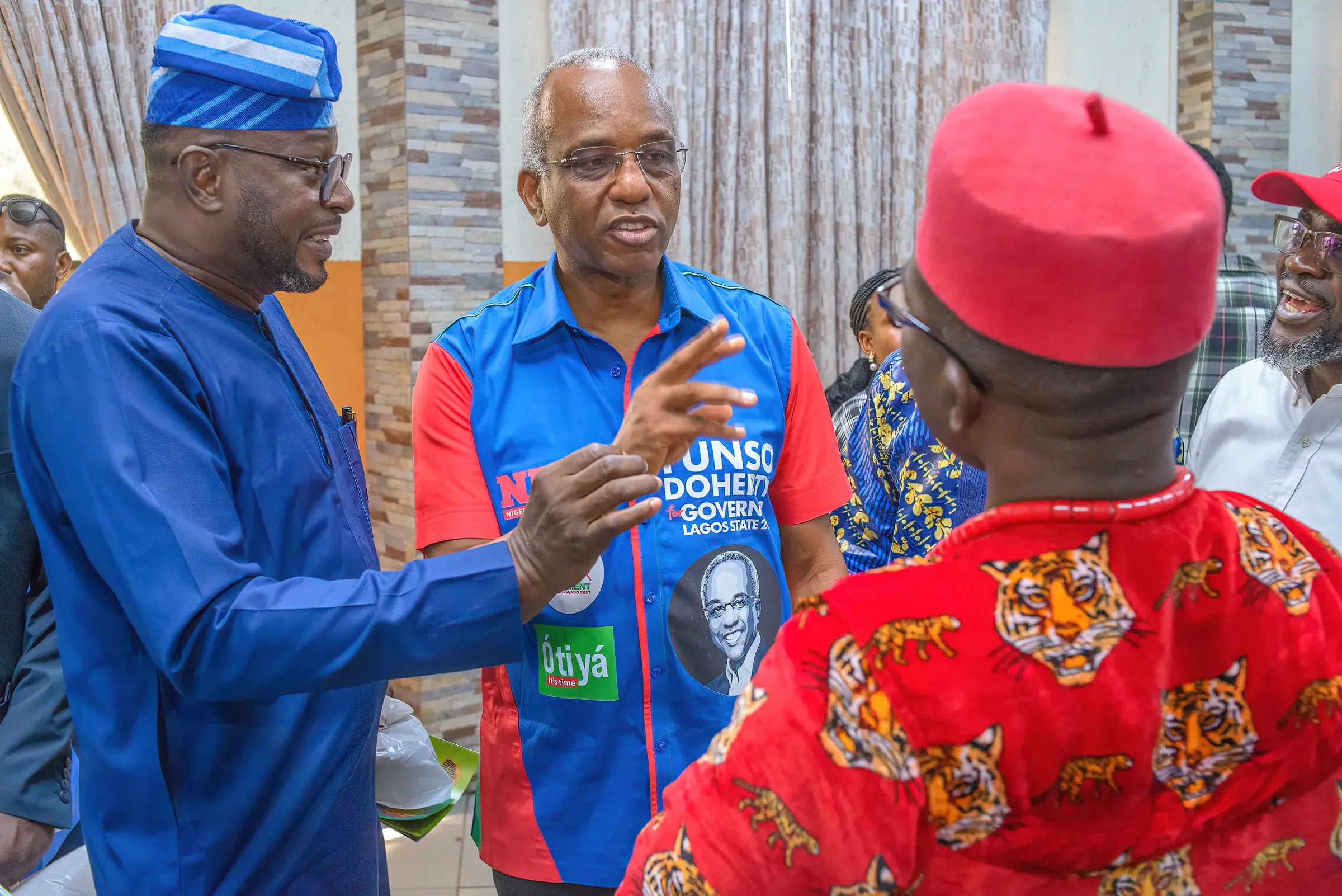 Funso Doherty with people at Felabration 2026.
