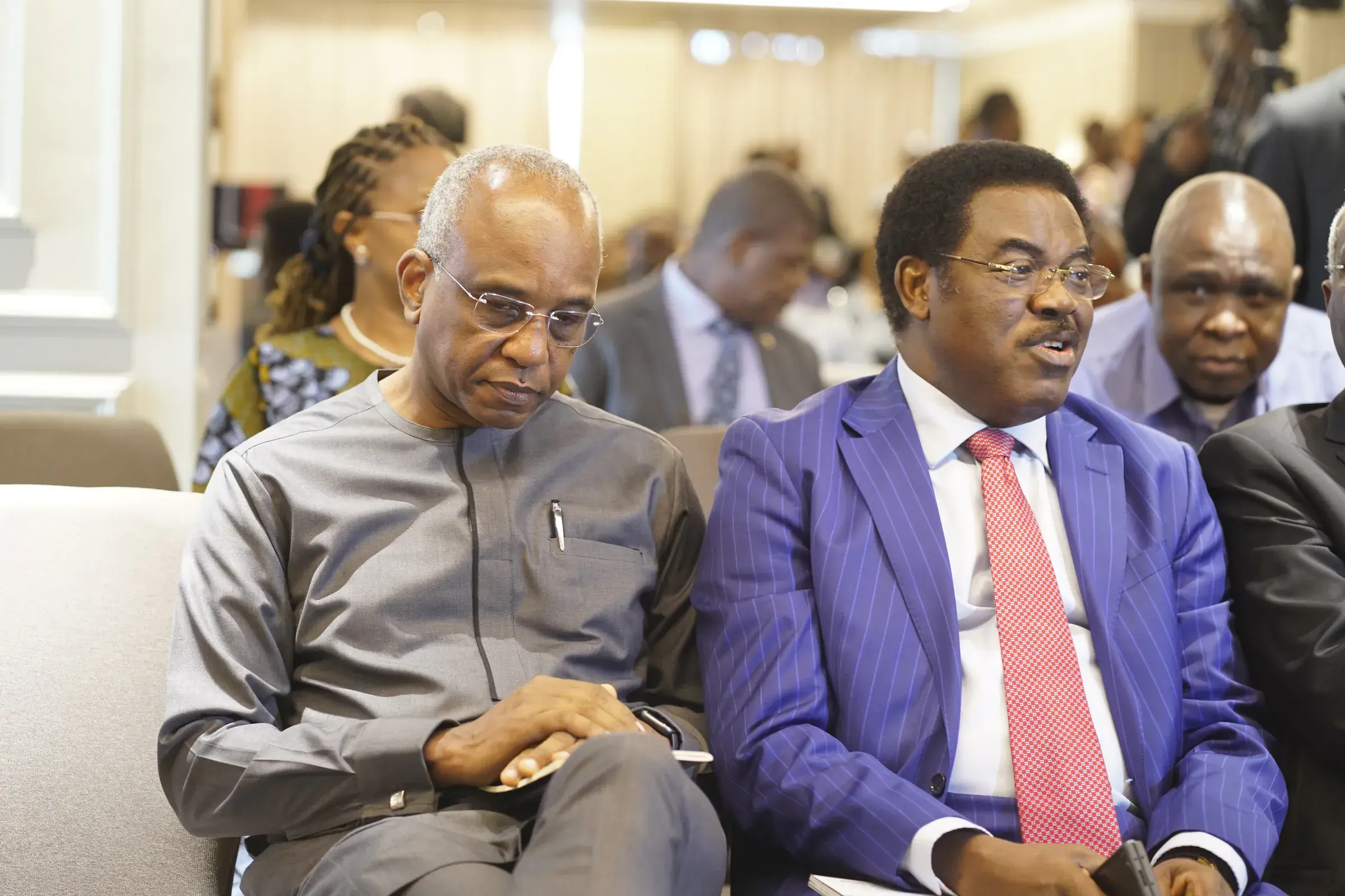 Funso Doherty with people at NBA Ikeja Law Week 2026.